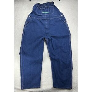 Key‎ Imperial Bib Overalls Men's 44x30 Blue Denim Workwear Farm Ranch Cowboy
